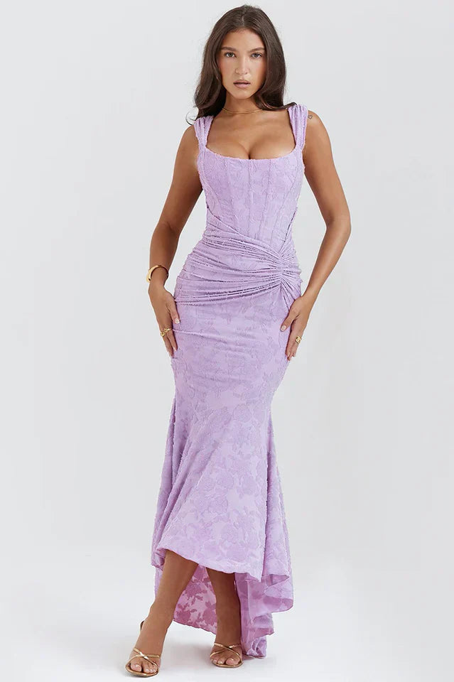 Naomi-Ruched Corset Dress
